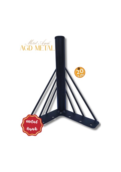 Wanessa161020 Siyah 20cm Metal Ayaklar Mobilya Ayakları,koltuk,kanepe,berjer,dolap 4 Adet Siyah