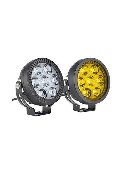 2 Li Set Motosiklet Led Sis Farı Metal Gövde D7 Led Enduro Gs Serileri Uyumlu