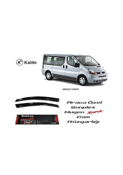 Opel Vivaro Mügen Cam Rüzgarlığı 2003-2014 Ön 2 Parça Sps61