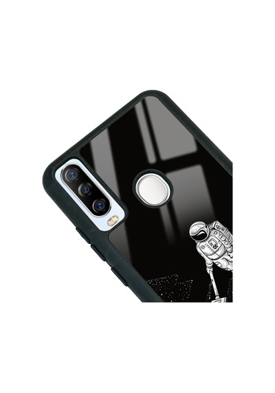 General Mobile Gm 20 Pro Uyumlu Astronot Tatiana Tasarımlı Glossy Telefon Kılıfı Siyah