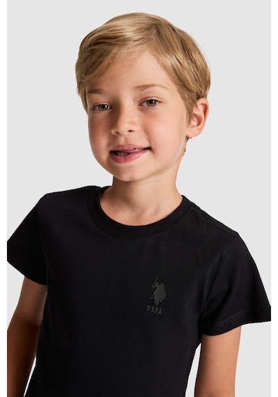 U.S. Polo Assn. Erkek Çocuk Siyah Tişört Basic 50325555-vr046