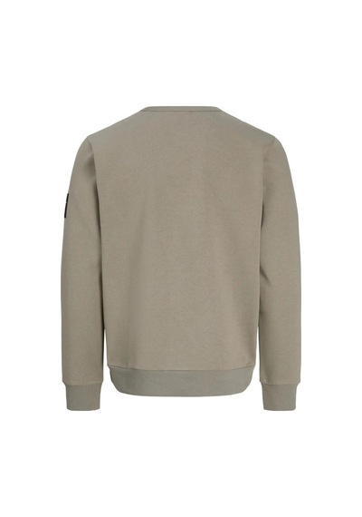 Jack & Jones Jack&jones 12298440 Jjcleveland Sweat Crewneck Vetıver Erkek Sweatshirt Yeşil