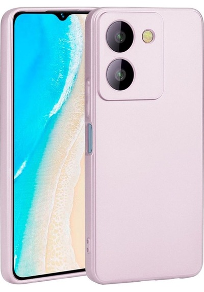 Vivo Y36 4g Kılıf Zore Premier Silikon Kapak Rose Gold