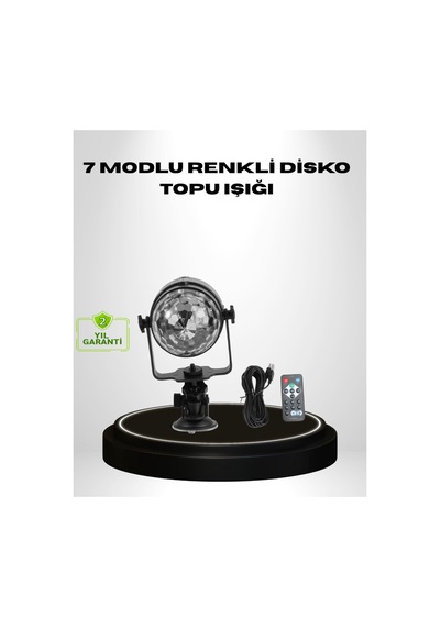Ritme Duyarlı Led Disko Topu Renkli Işık Gösterili Parti Lambası - Hs08378576-3503 Renkli Renkli