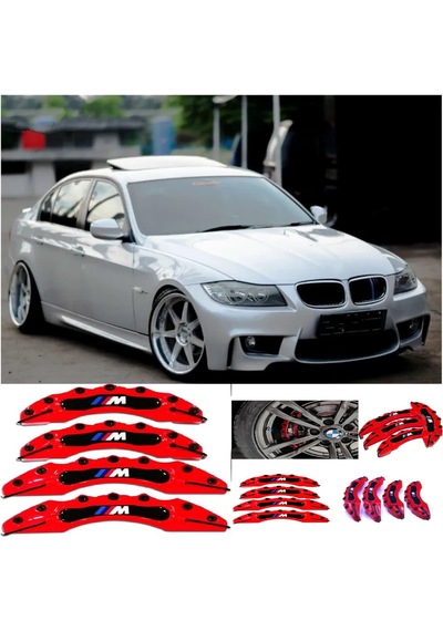 Bmw E90///m Kırmızı 17-18-19-20 Janta Uyumlu 4.lü Kaliper Kapagı