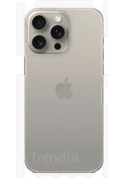 Apple iPhone 15 Pro Max Uyumlu Arka Ve Yan Koruyucu Poliüretan Film