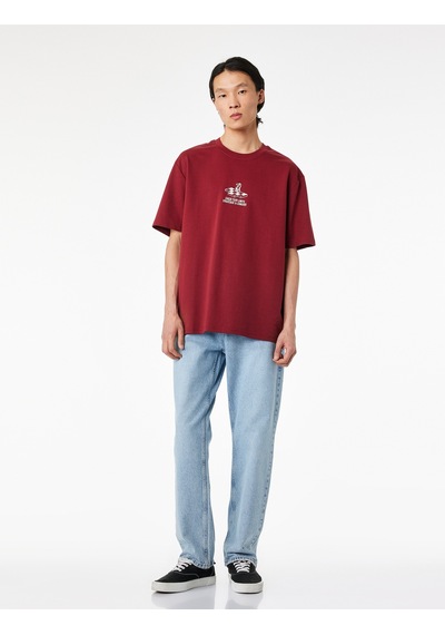 Koton Pamuklu Normal Bel Vintage Straight Fit Jean Pantolon Açık İndigo 6sam40319nd