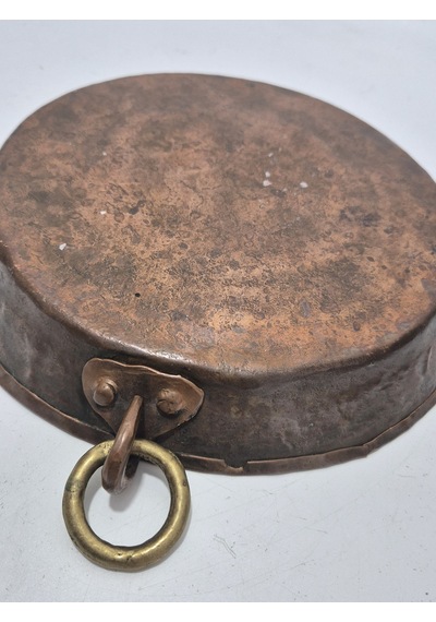 Vintage El Yapımı Bakır Tava 24cm Bakır