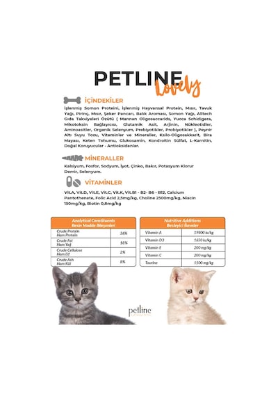 Petline Lovely Kitten Somonlu Yavru Kedi Maması 2 x 10 KG