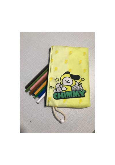 Bts-bt21 -kpop Chimmy Desenli Tasarım Bez Kalemlik-cüzdan Diğer