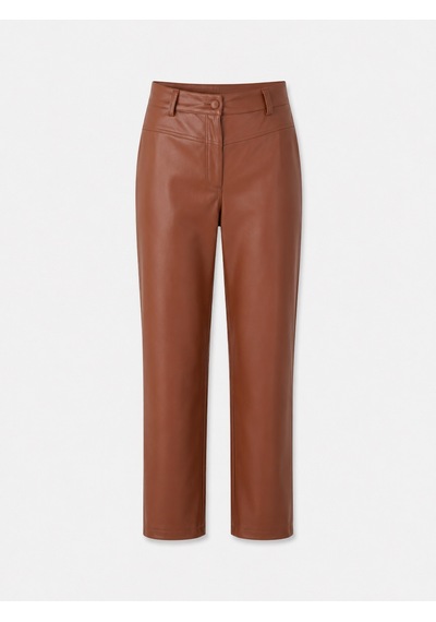 Xint Camel Deri Görünümlü Regular Fit Pantolon 201240