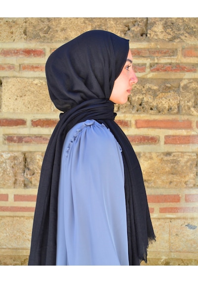 Bilenler Konfor Bambu Şal Siyah Tok Duruşlu, Kaymaz Siyah
