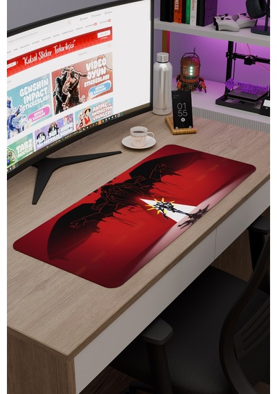 Ultrakill Kaymaz Dikişli Kauçuk Oyuncu Mousepad V5 - 70x30 Xl Gaming Mouse Pad Fare Altlığı