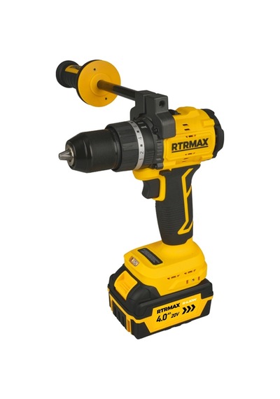 Kömürsüz Akülü Darbeli Matkap 90nm 20v 2x4 Ah Akü+rts5008 Rtrmax Slion Hpower