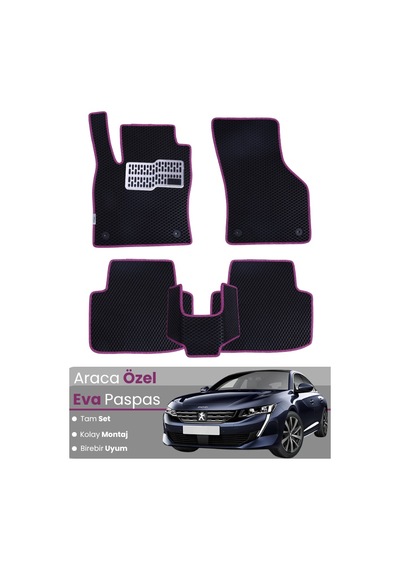 Peugeot 508 2011-2019 Uyumlu Eva Paspas Tam Set Araca Özel,oto Paspas,kolay Montaj 174
