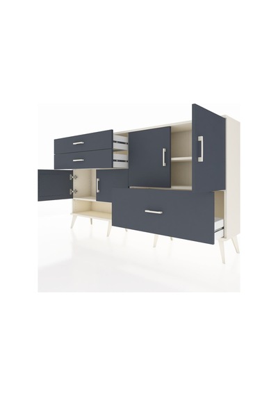 Arges Konsol 3 Raflı 3 Çekmeceli 4 Kapaklı 176x30x99 Aytaşı-antra Aytaşı-antrasit Arges Konsol 3 Raflı 3 Çekmeceli 4 Kapaklı 176x30x99 Aytaşı-antra Aytaşı-antrasit