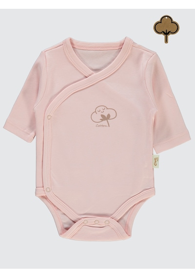 Civil Baby Bebek Organik Çıtçıtlı Badi 0-6 Ay Pembe Pembe