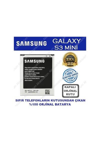 Samsung Uyumlu Galaxy S3 Mini İ8190 Batarya Pil İthal Ürün Kapalı Kutu