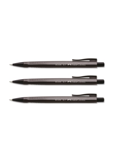 Faber Castell Econ 0.7 Kalem Siyah 3 Adet
