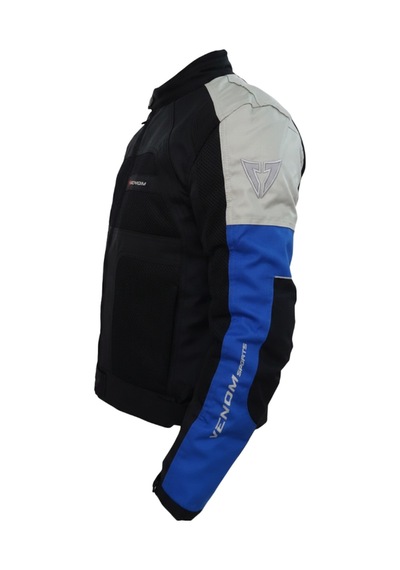 Venom Motosiklet Mont 4 Mevsim Dynamic Açık Gri-mavi Motorcu Montu