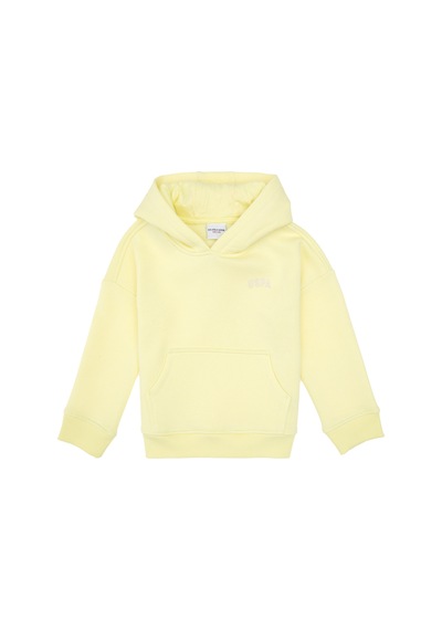 U.S. Polo Assn. Kız Çocuk Sarı Kapüşonlu Şardonlu Basic Sweatshirt 50314304-VR044