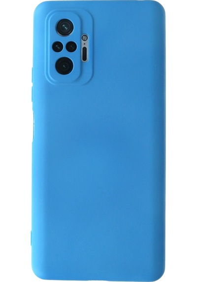 Cosmotex Newface Xiaomi Redmi Note 10 Pro Kılıf Nano İçi Kadife Silikon - Mavi