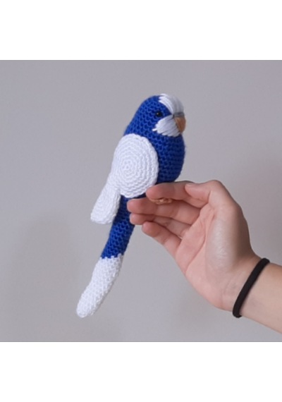 Amigurumi Kuş Muhabbet Kuşu Lacivert