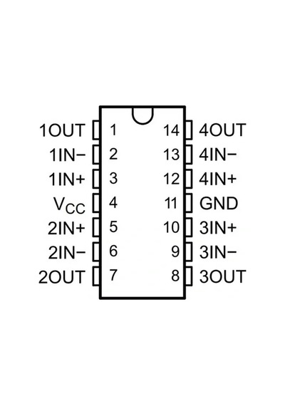 Ca3054 Amplifikatör Entegresi Dip-14