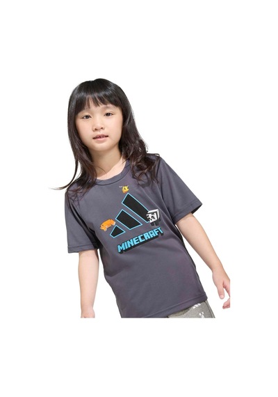 Kd4435-c Adidas Minecraft Tr Tee Çocuk T-shirt Antrasit Kd4435-c