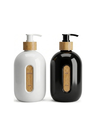 Deconox 500 Ml Cam Sıvı Sabunluk - Bambu Pompalı Ve Etiketli Şık Tasarım 1 Adet Asorit Gönderim Diğer