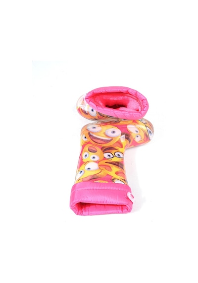 Ayakcenter 21-14 Srb Pembe Emoji Kürklü Kız Çocuk Çizme Pembe