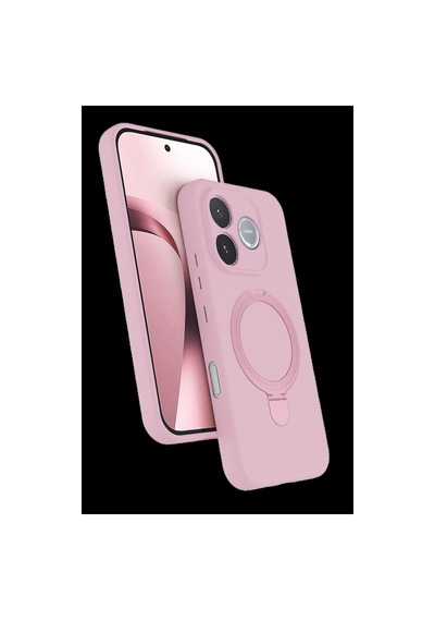 Huawei Honor 600 Lite Regal Magsafe Standlı Kapak - Açık Pembe