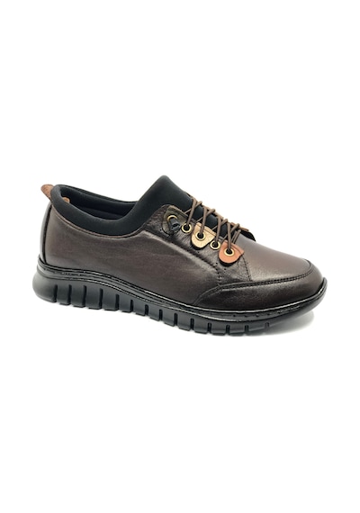 Alfalotti 84165 Hakiki Deri Ortopedik Kadın Casual Ayakkabı Kahverengi