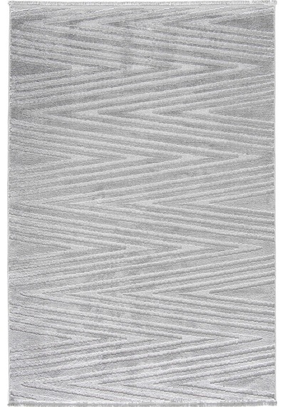 Çam Halı Eyfel 3107 Gri Romans Halı Modern Desenli Makine Halısı