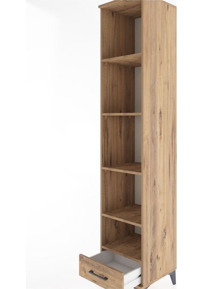 Hyperion Dolap 5 Raflı Tek Çekmeceli 44x44x221 Çam-çam Çam