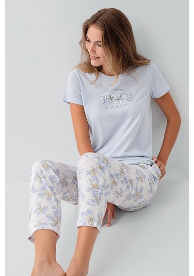 Arnetta 3622-b Bayan Battal Pijama Takım Açık Mavi