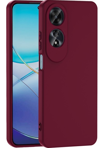 Oppo A60 Uyumlu Zore Mara Lansman Kapak-koyu Mor Koyu Mor