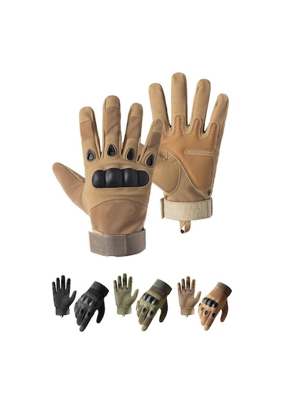 Açıkalın Askeri Malzeme Unisex Tam Parmak Korumalı Taktik Outdoor Eldiven - Bej, Xl Beden Bej - 275137043 Bej