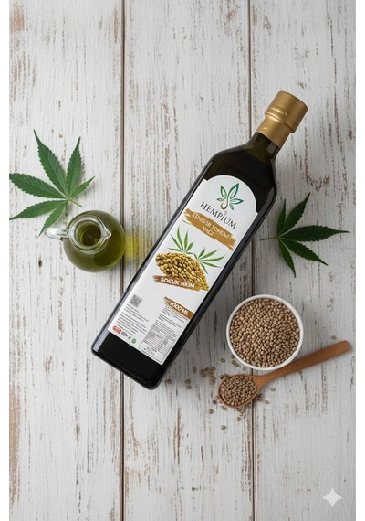 Hempiumlife Soğuk Sıkım Kenevir Tohumu Yağı Yüksek Omega 3-6-9 Vegan Cilt Ve Saç Bakım Yağı