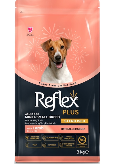 Reflex Plus Mini Irk Kısırlaştırılmış Kuzulu Yetişkin Köpek Maması 3 Kg