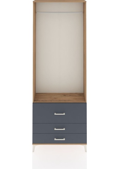 Arges Dolap Tek Raflı 3 Çekmeceli Tek Askılı 88x30x243 Çam-an... Çam Arges Dolap Tek Raflı 3 Çekmeceli Tek Askılı 88x30x243 Çam-an... Çam
