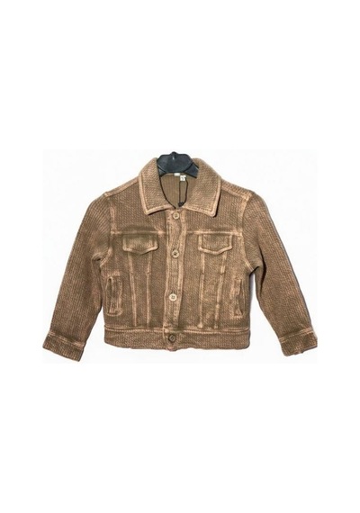 Nanica Kids Erkek Çocuk Yumuşak Dokulu Cep Detaylı Ceket-15730 Kahverengi