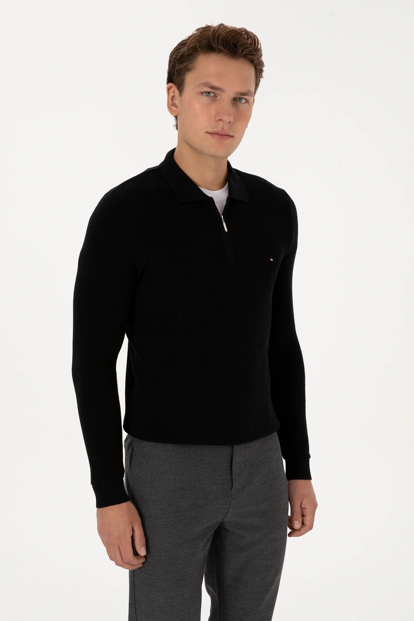 U.S. Polo Assn. Erkek Siyah Basic Kazak 50313685-VR046