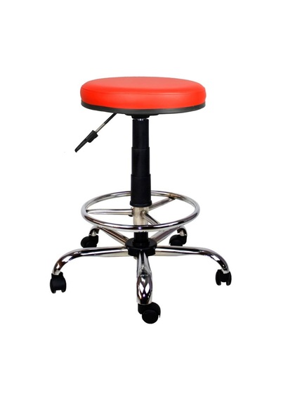 Bürocci Metal Ayaklı Yüksek Tabure-Kırmızı-2999T0116