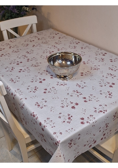 Elyaflı Pvc Muşamba - Desenli Silinebilir Masa Örtüsü Yeşil 130 X 150