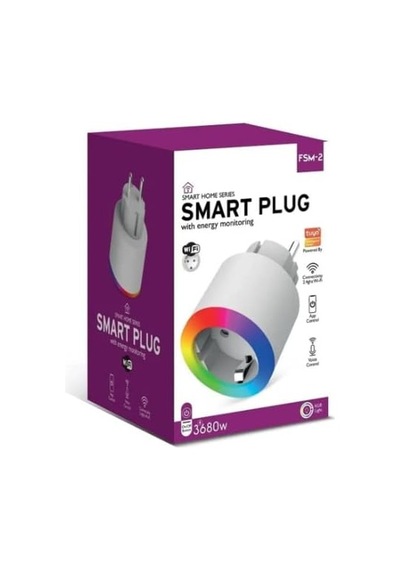 Rgb Ledli 3680w Akıllı Wi-fikontrollü Priz Fsm-2 0