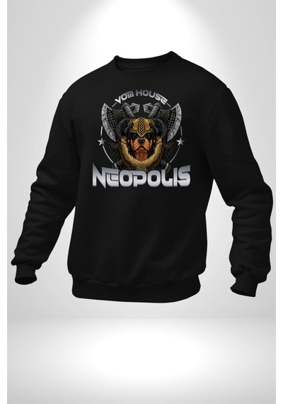 Neopolis Rottweiler Viking Unisex Siyah Sweatshirt Siyah