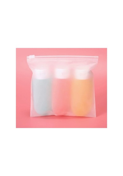 Siolanzi Aveo 3 Adet Mavı Renk Seyahat Tipi Doldurulabilir Şampuan Duş Jeli Sprey Losyon Şişe Krem Kutu 60 Ml Mavi