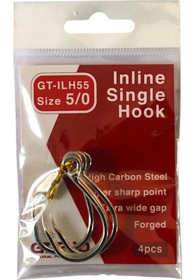 Gt-bio İn Line Single Hook Ilh55 - 5/0 - 4 Pcs Standart