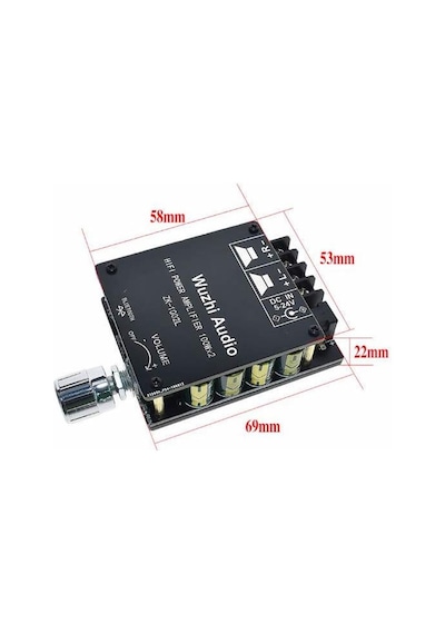 Zk-1002L 2X100W 5.0 Bluetooth Amfi Devresi
